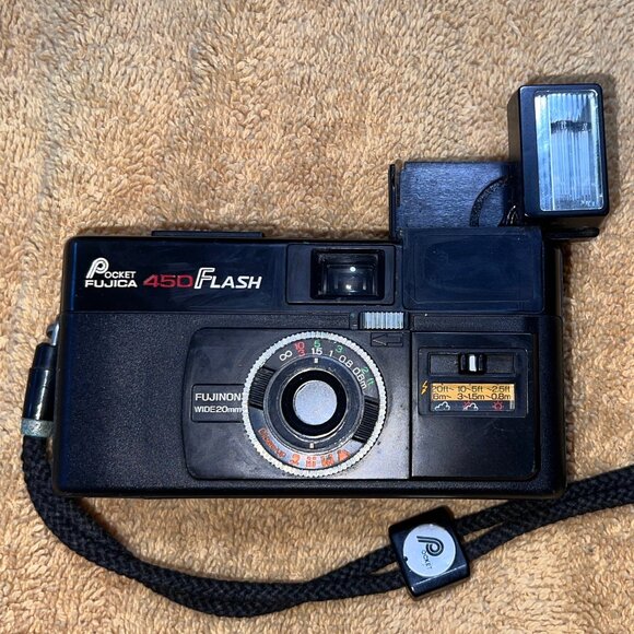 Fujica Pocket 450 Flash 110 Film Camera – Flash & Shutter Working - Picture 1 of 9